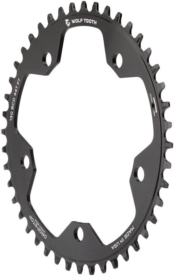 Wolf Tooth 130 BCD Road Cyclocross Chainring - 44t 130 BCD 5-Bolt Drop