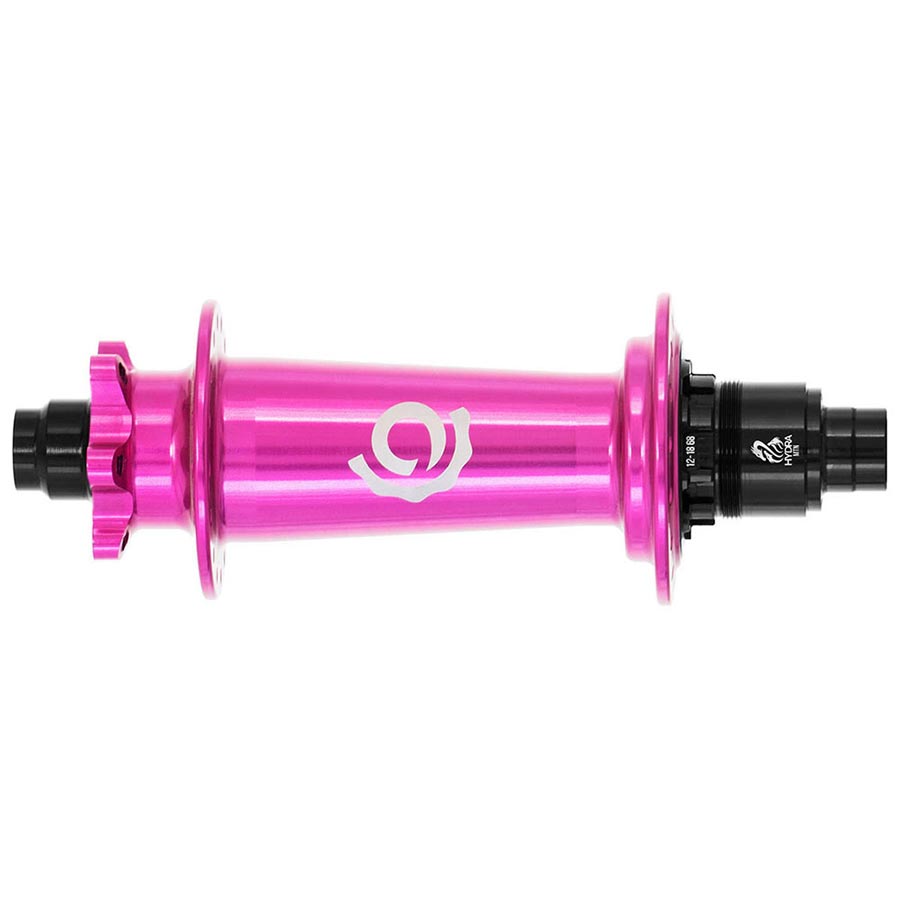 Industry Nine Hydra Classic Boost 6B Disc Hub Rear 28H 12mm TA 148mm Shimano Micro Spline Pink