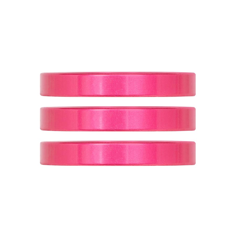 Industry Nine iRiX Headset Spacer 1-1/8 Height: 5mm Aluminum Pink 3pcs