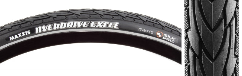 Maxxis Overdrive Excel Tire - 700 x 35 Clincher Wire Black SilkShield