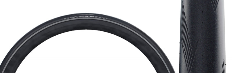 Schwalbe One Plus Tire - 700 x 28 Clincher Wire BLK/Reflective Performance Line SmartGuard Addix