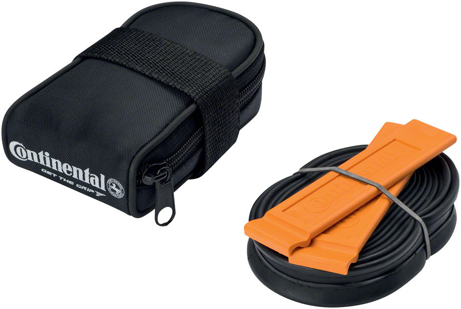 Continental Saddle Bag - Includes 700 x 18-25 Presta Tube 2 Tire Levers BLK