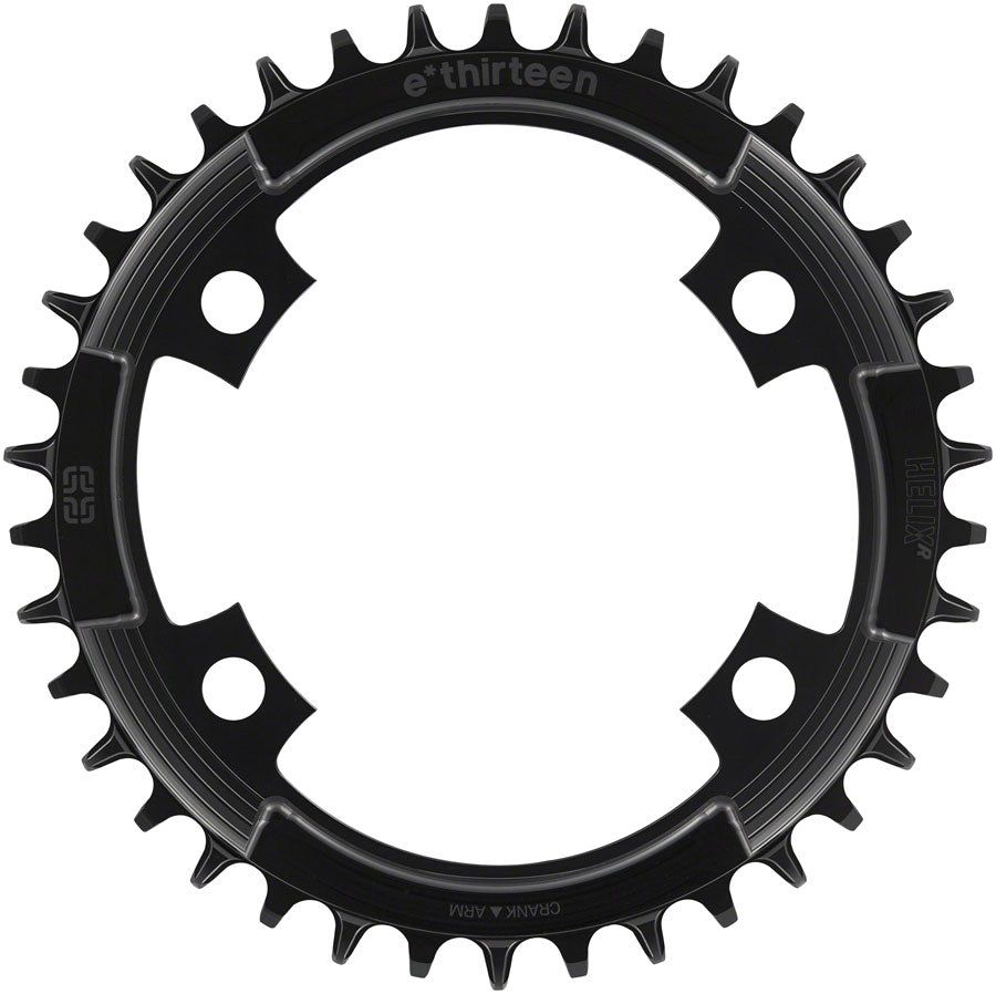 e*thirteen Helix R 107 BCD 4-Bolt Chainring - 42t 11/12-Speed 107BCD Black