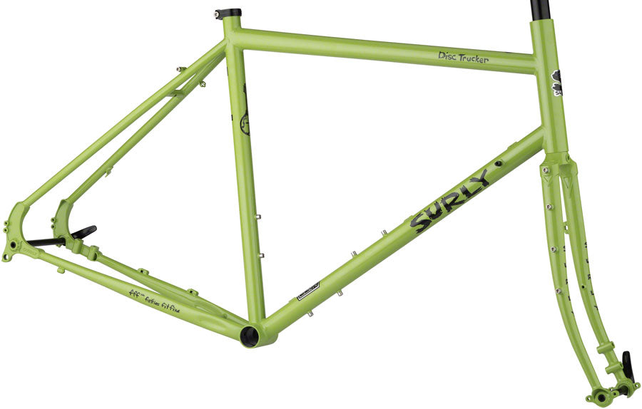 Surly Disc Trucker Frameset - 26" Steel Pea Lime Soup 50cm