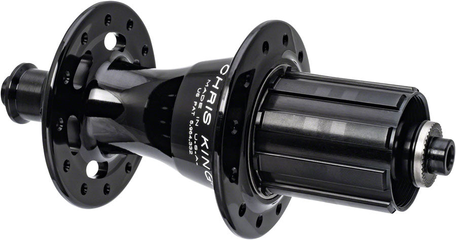 Chris King R45 Rear Hub - QR x 130mm Rim Brake HG 11 Road Black 28H