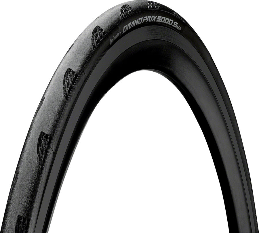 Continental Grand Prix 5000 S TR Tire - 700 x 25 Tubeless Folding BLK BLKChili Vectran Breaker LazerGrip ACT