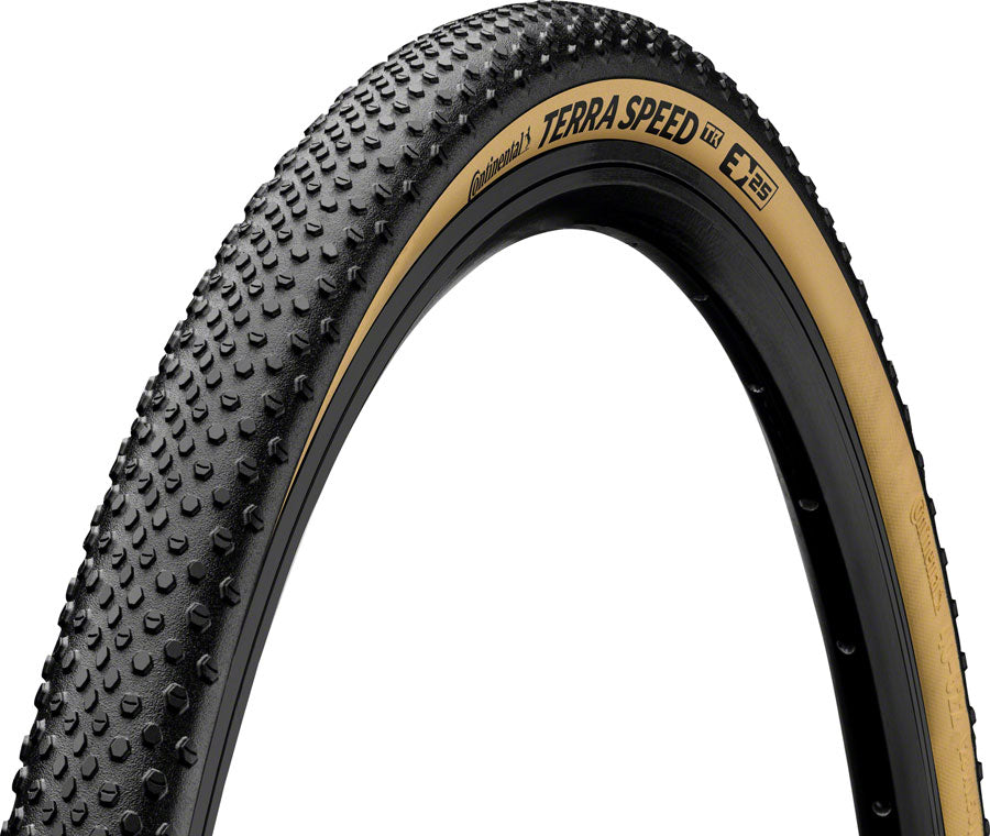 Continental Terra Speed Tire - 700 x 35 Tubeless Folding BLK/Cream BLKChili ProTection E25