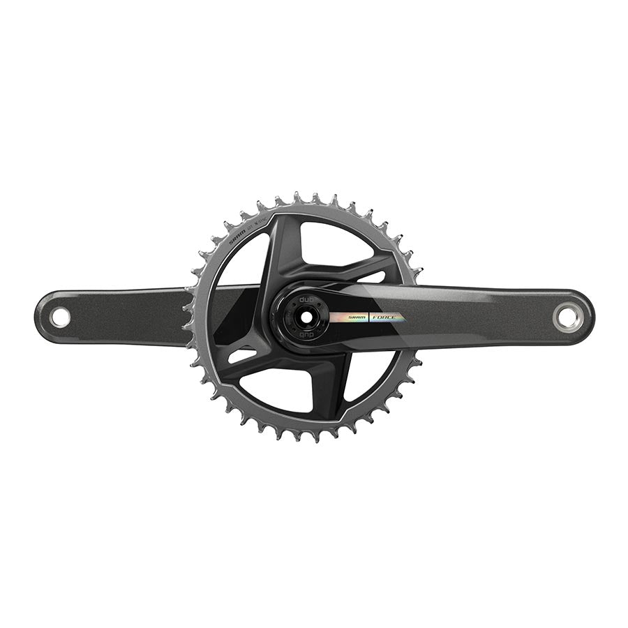 SRAM Force D2 1x Crankset Speed: 12 Spindle: 28.99mm BCD: Direct Mount 40 DUB 165mm Black Road Disc