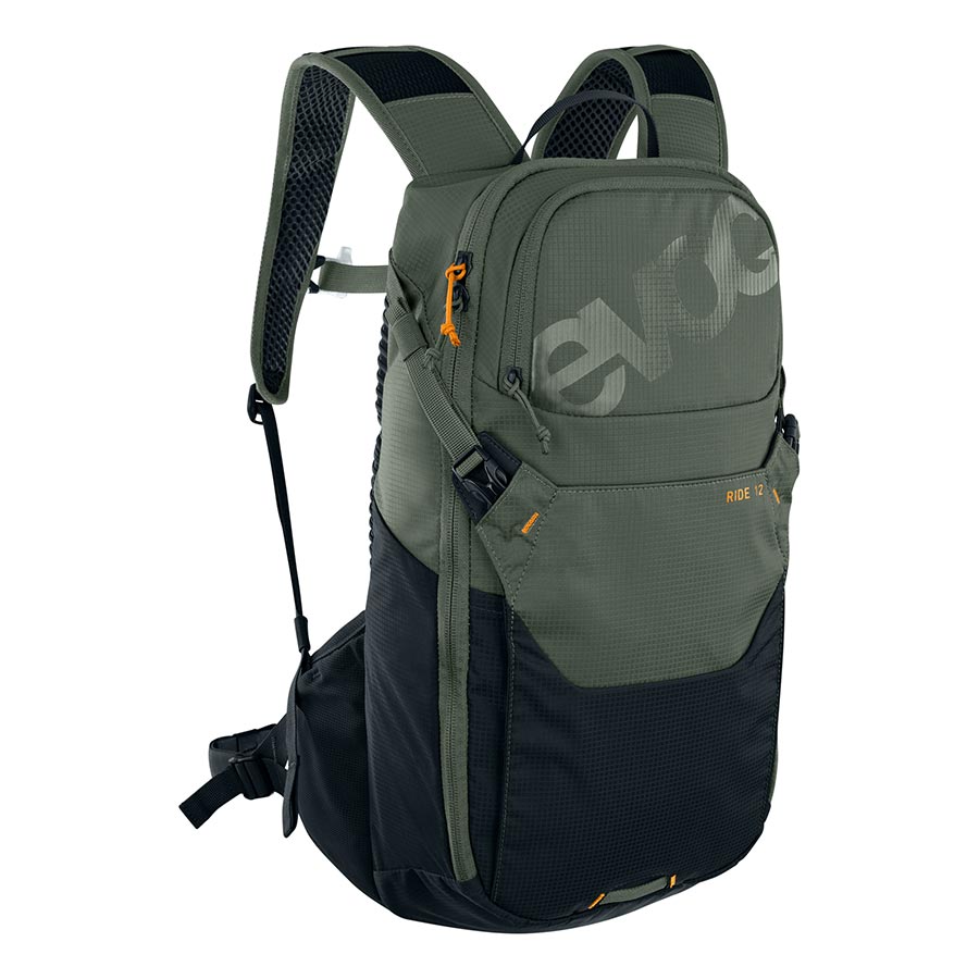 EVOC Ride 12 Hydration Bag Volume: 12L Bladder: No Dark Olive/Black