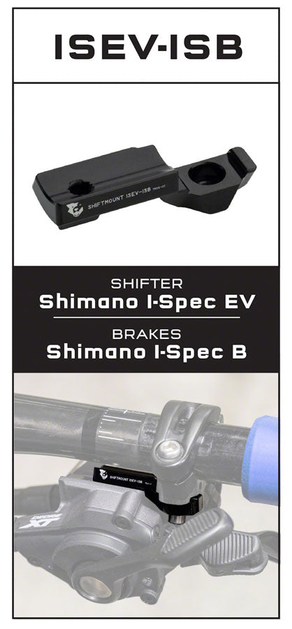 Wolf Tooth ShiftMount I-Spec-EV Shifter to I-Spec-AB Brake