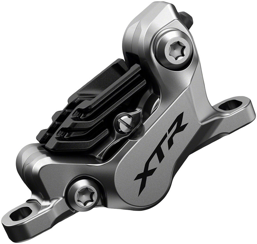 Shimano XTR BR-M9120 Disc Brake Caliper - Front Rear Post Mount 4-Piston Includes Finned Metallic Pads