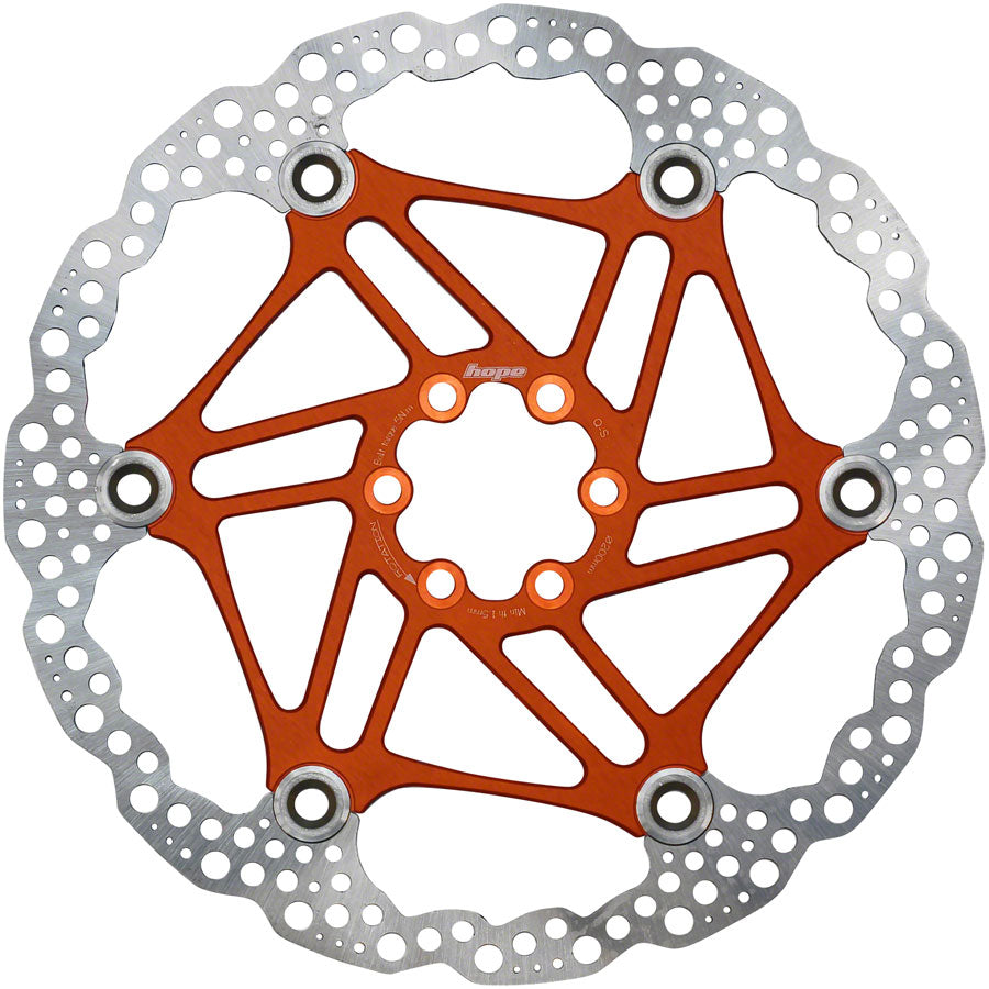 Hope Floating Disc Brake Rotor - 200mm 6-Bolt Orange