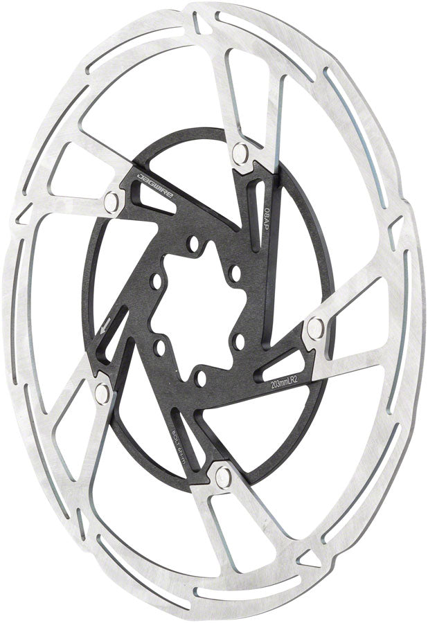 Jagwire Pro LR2 Disc Brake Rotor - 203mm 6-Bolt Silver/Black