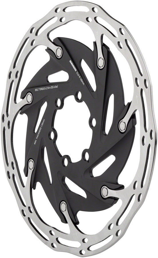 SRAM CenterLine XR Disc Brake Rotor - 140mm 6-Bolt Silver/Black