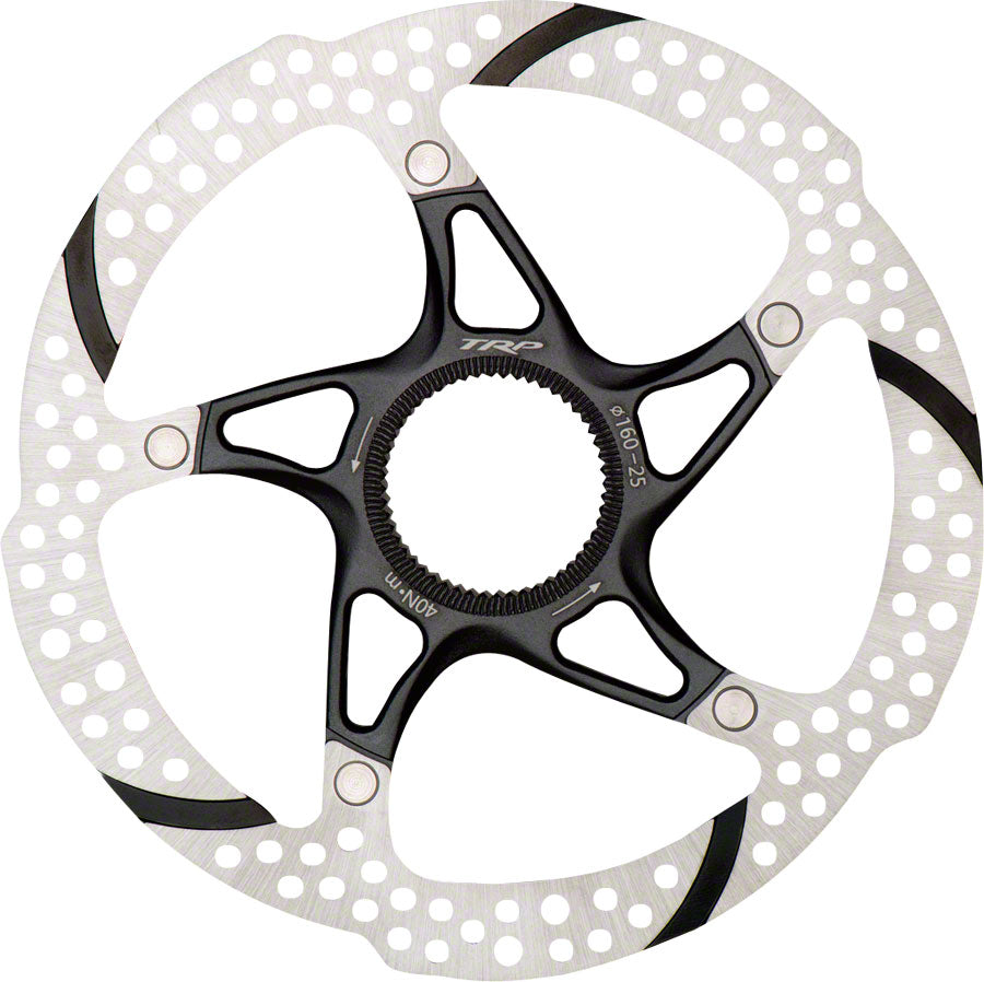 TRP-25 Disc Brake Rotor - 203mm Center Lock 1.8mm Silver/Black