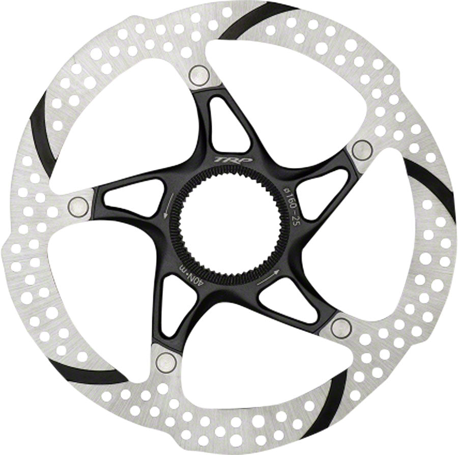 TRP-25 Disc Brake Rotor - 160mm Center Lock 1.8mm Silver/Black