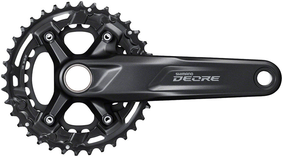 Shimano Deore FC-M4100-2 Crankset - 175mm 10-Speed 36/26t 96/64 BCD For 48.8mm Chainline BLK