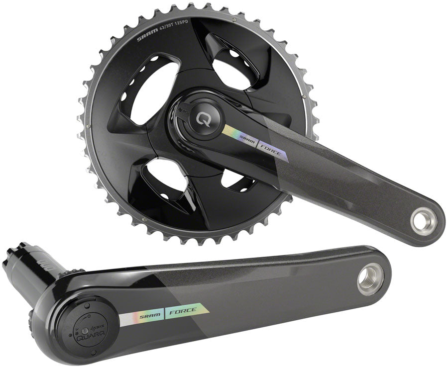 SRAM Force AXS Wide Power Meter Crankset - 165mm 2x 12-Speed 43/30t 94 BCD  DUB Spindle Interface Iridescent Gray D2