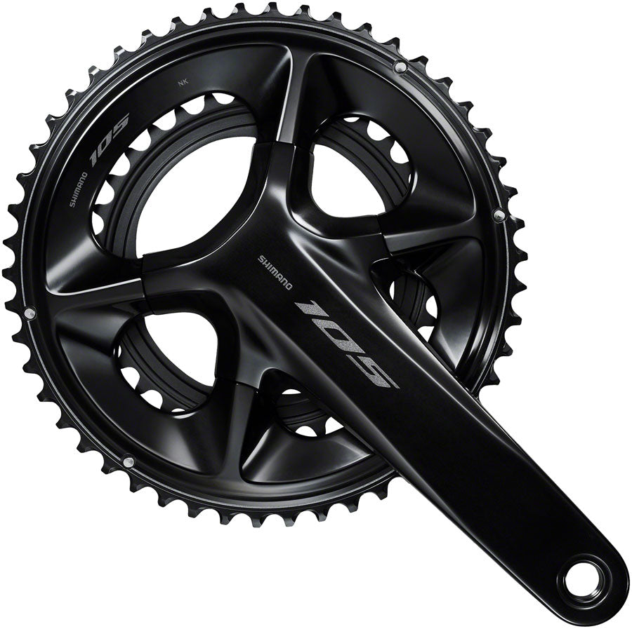 Shimano 105 FC-R7100 Crankset - 170mm 12-Speed 52/36t 110 Asymmetric BCD Hollowtech II Spindle Interface BLK