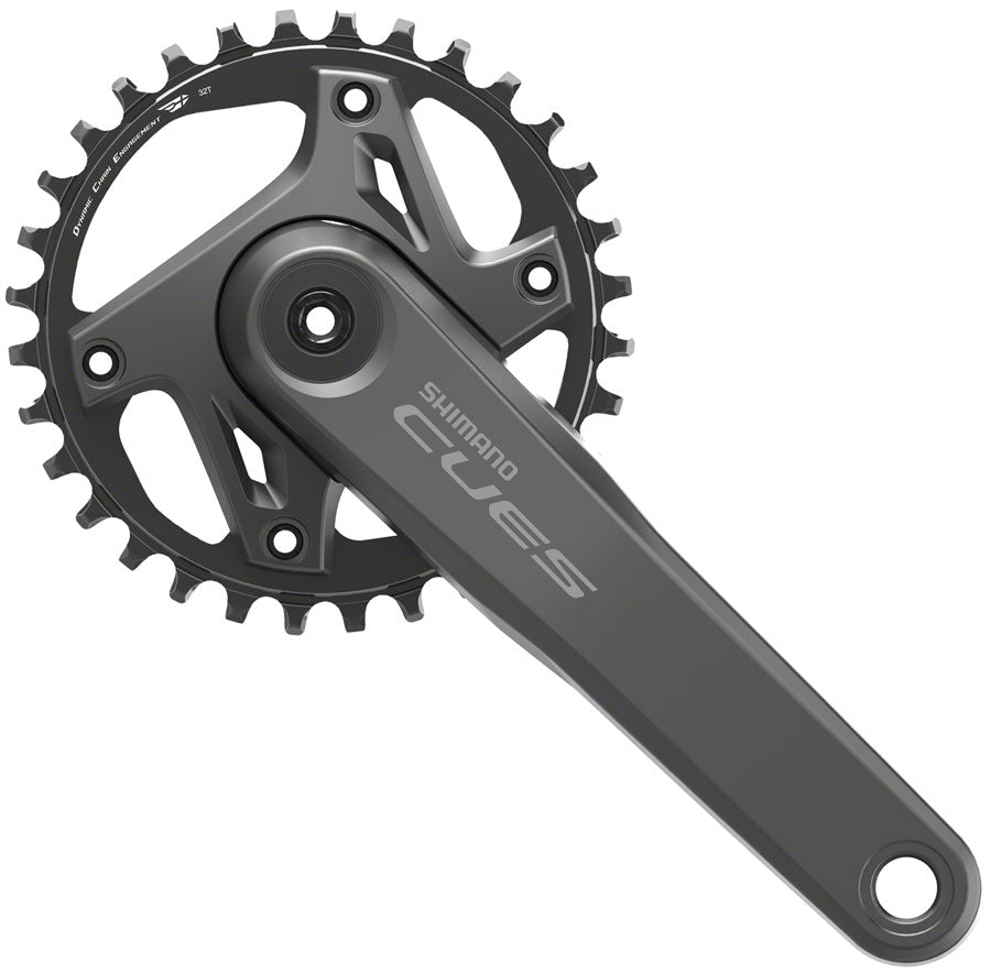 Shimano CUES FC-U6000-1 Crankset - 170mm 9/10/11-Speed 32t Asymmetric 96 BCD Hollowtech II BLK