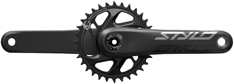 Truvativ Stylo Carbon DUB Crankset Speed: 11/12 Spindle: 28.99mm BCD: Direct Mount 34 DUB 175mm Cannondale AI Black