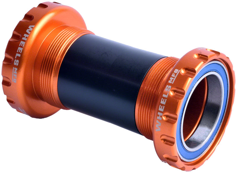 Wheels Manufacturing BSA Bottom Bracket - DUB Spindle ABEC 3 Orange