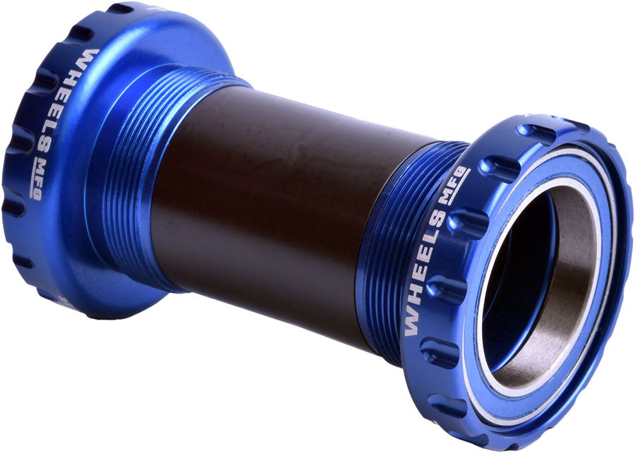 Wheels Manufacturing BSA 30 Bottom Bracket - English BSA Frame Interface ABEC-3 Bearings For 30mm Spindle Blue