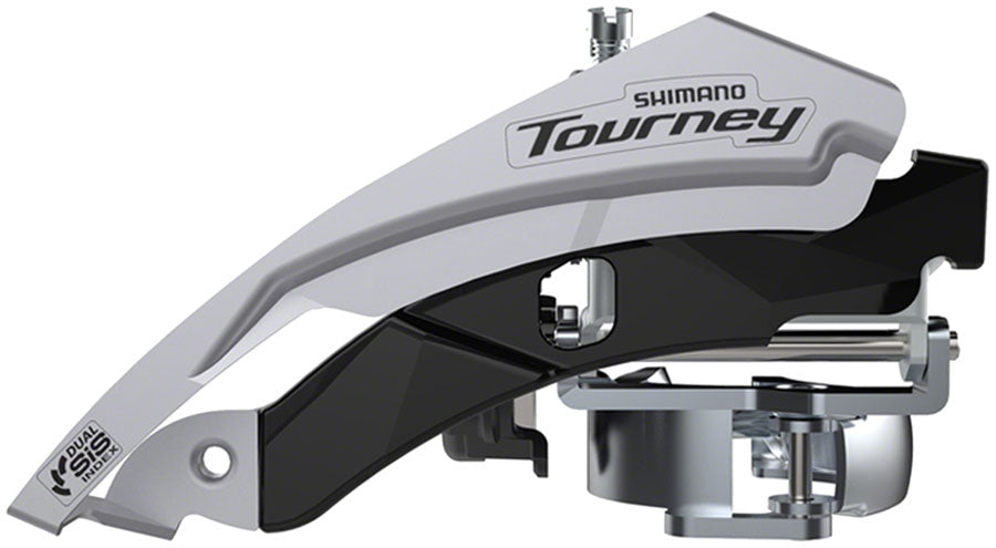 Shimano Tourney FD-TY601-L6 Front Derailleur - 6/7/8-Speed Triple Top Swing Dual Pull 31.8/34.9mm 66-69° Chainstay Angle 20t Cap.