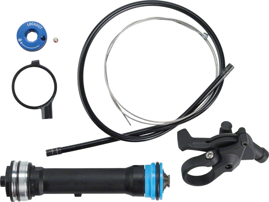 RockShox Remote Upgrade Kit TurnKey 17mm Includes Remote Comp. Damper PopLoc Right 32mm Sektor Silver/XC32/Recon Silver B1