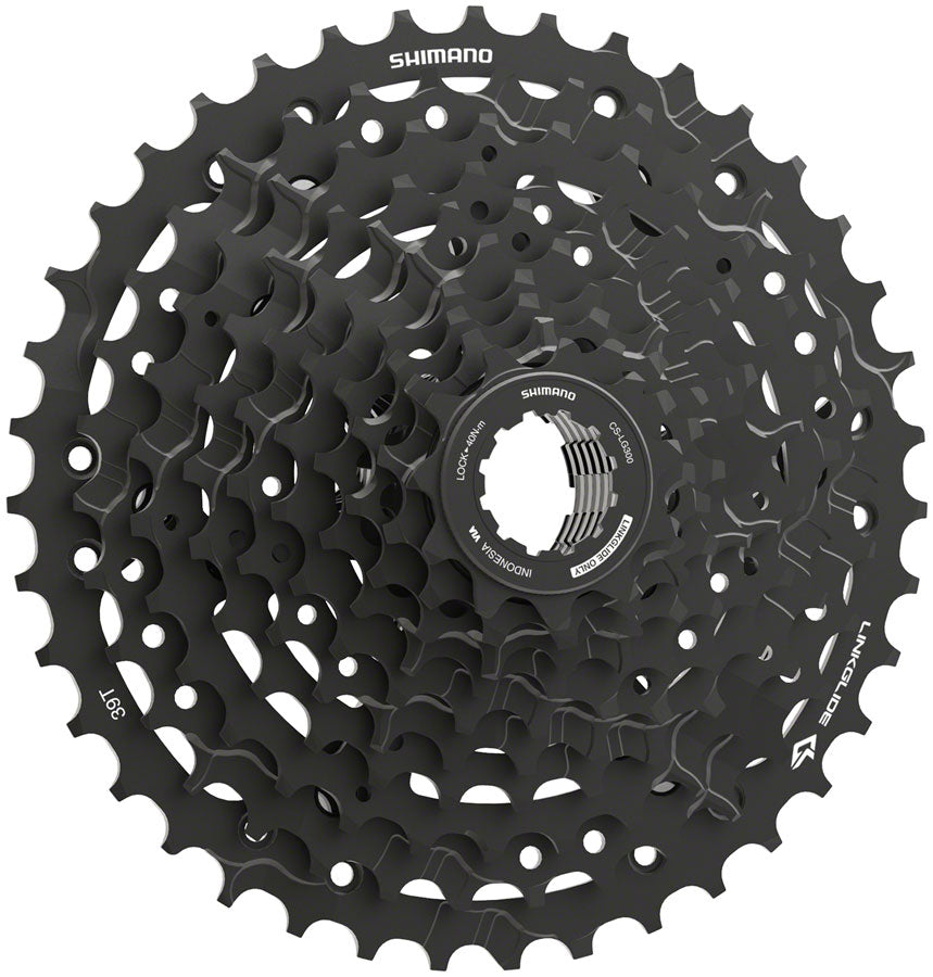 Shimano CUES  CS-LG300-10 Cassette - 10-Speed 11-39t LINKGLIDE Black