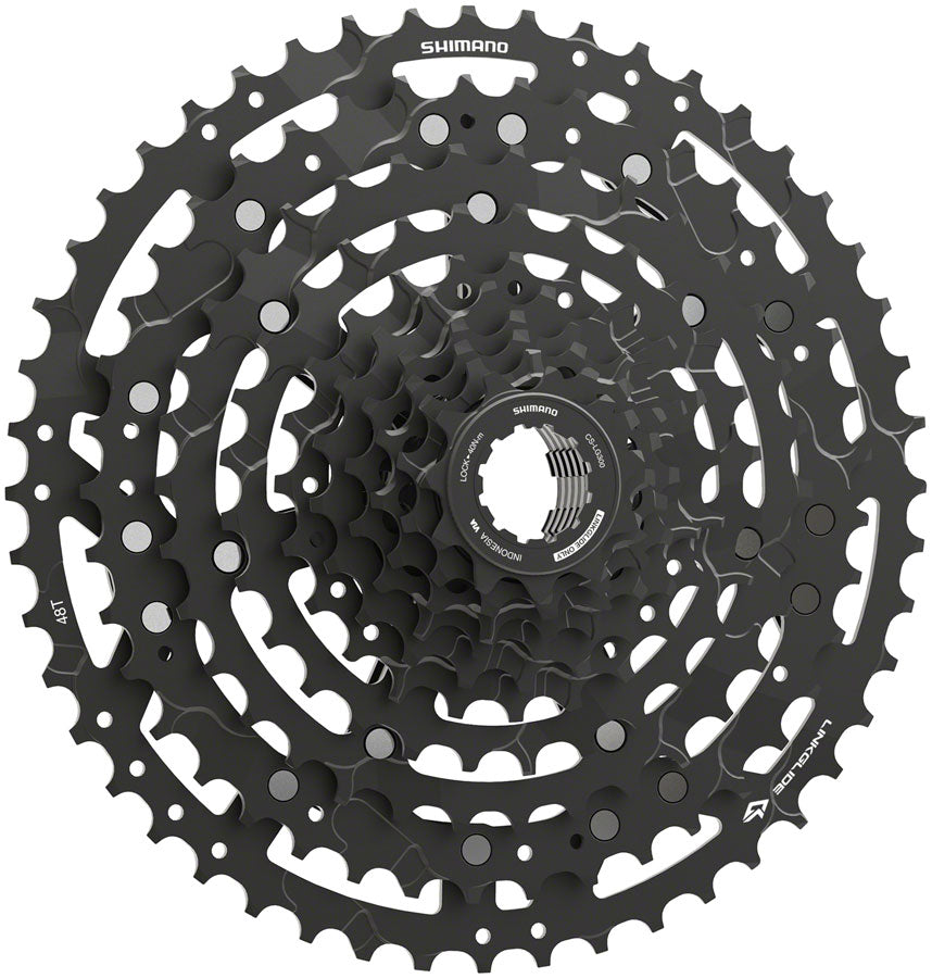 Shimano CUES  CS-LG300-10 Cassette - 10-Speed 11-48t LINKGLIDE Black