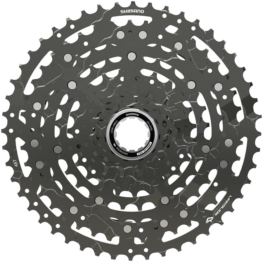 Shimano CUES  CS-LG400-10 Cassette - 10-Speed 11-48t LINKGLIDE Black