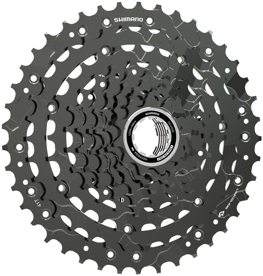 Shimano CUES  CS-LG400-9 Cassette - 9-Speed 11-41t LINKGLIDE Black