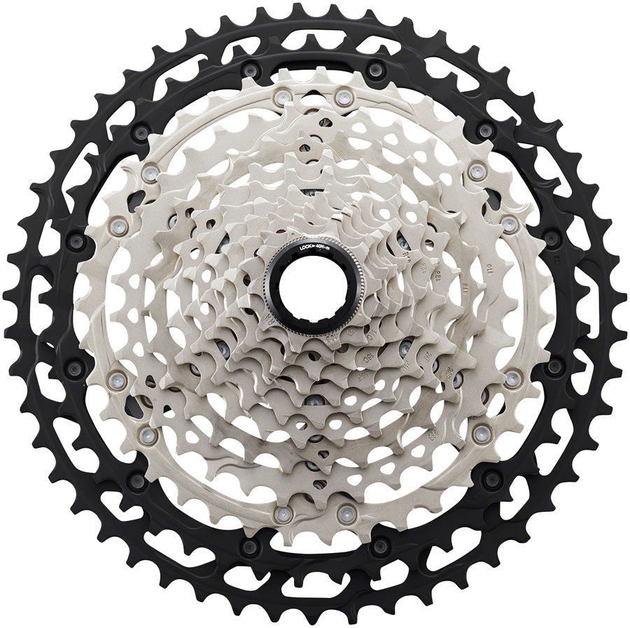 Shimano XT CS-M8100 Cassette - 12-Speed 10-51t Silver/Black Micro Spline