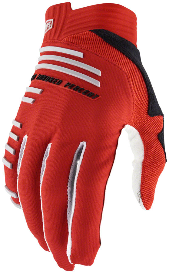 100% R-Core Gloves - Racer Red Full Finger X-Large