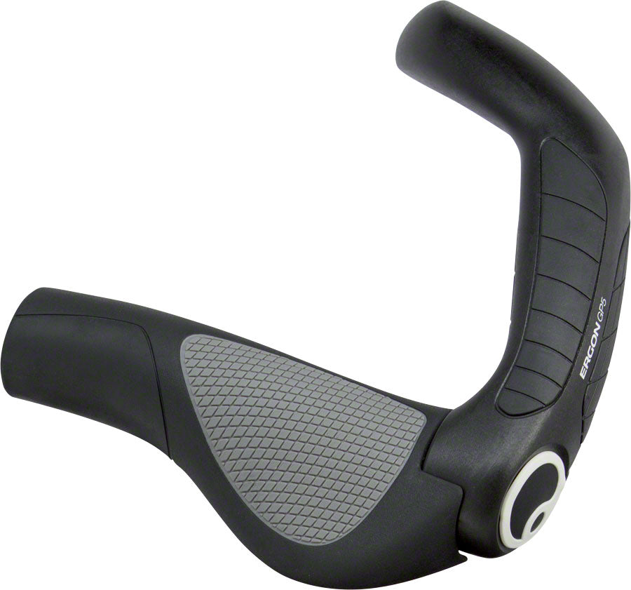 Ergon GP5 Grips - Black/Gray Lock-On Small