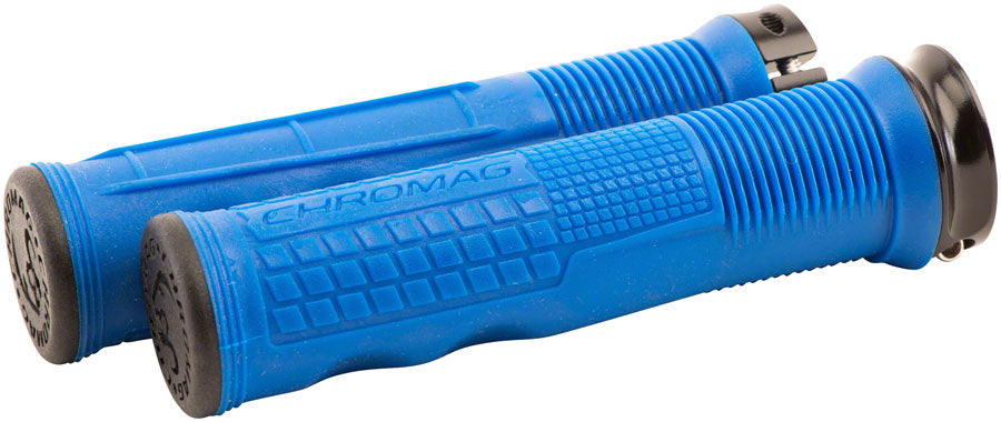 Chromag Format Grips 133mm Blue Pair