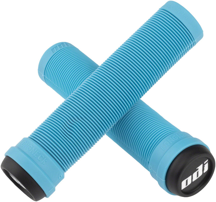 ODI Flangeless Longneck Grips - Aqua