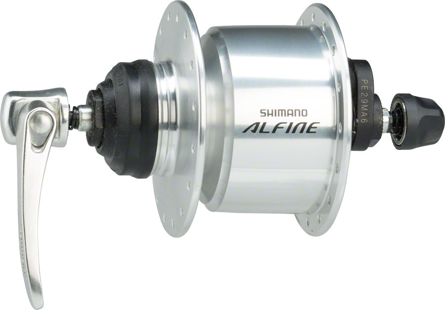 Shimano Alfine DH-S501 Dynamo Front Hub - QR x 100mm Center-Lock Silver 32h