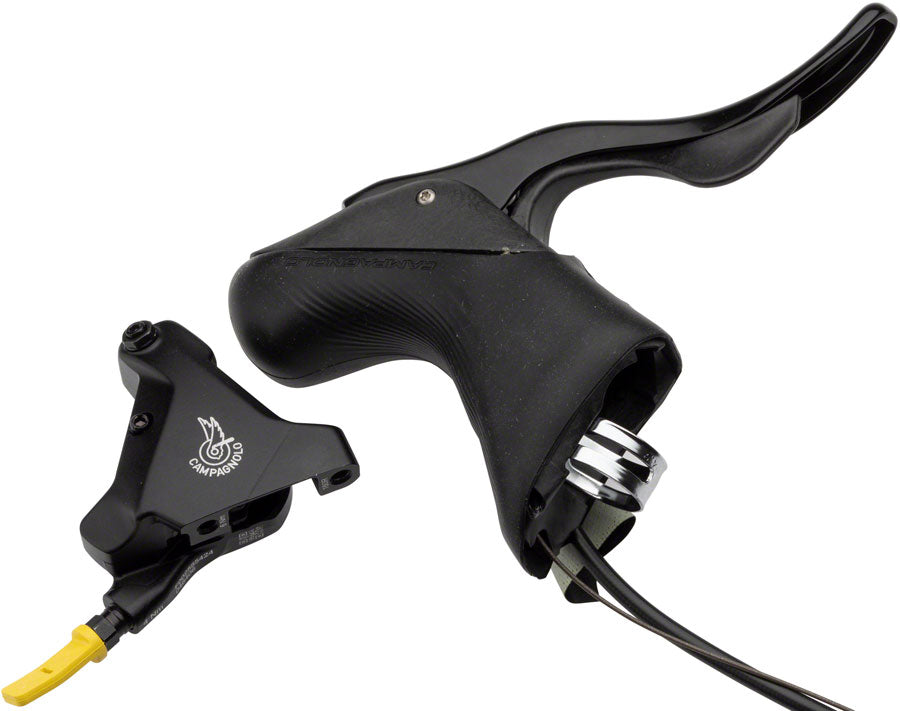 Campagnolo Chorus Ergopower Hydraulic Brake/Shift Lever Disc Caliper - Right/Rear 12-Speed 160mm Flat Mount Caliper BLK