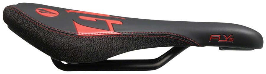 SDG Fly Jr Saddle Steel Rails - Blk/Red