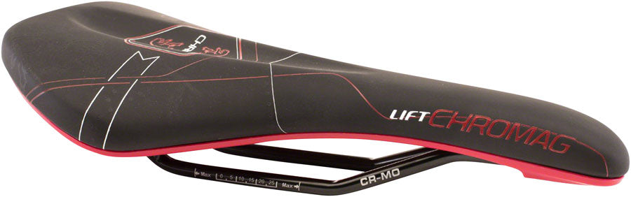 Chromag Lift Saddle Synth Top CrMo Rails - Black/Red