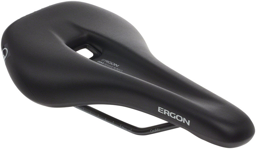 Ergon SM Sport Saddle - Chromoly Black Mens Medium/Large