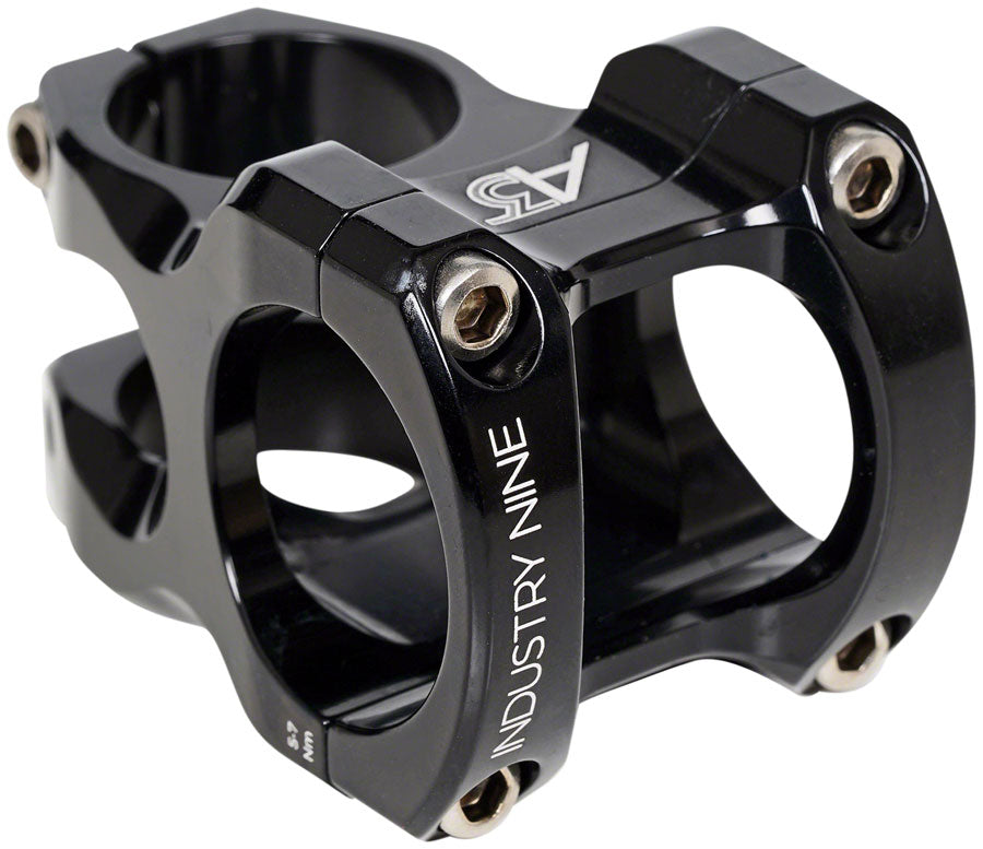 Industry Nine A318 Stem - 50mm 31.8mm Clamp +/-4.4 1 1/8" Aluminum Black