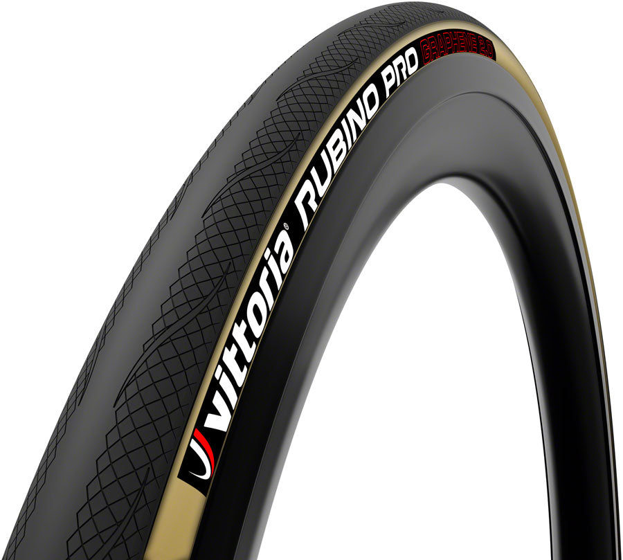 Vittoria Rubino Pro Tire - 700 x 25 Clincher Folding Black/Tan G2.0