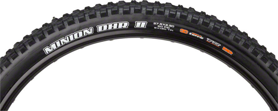 Maxxis Minion DHR II Tire - 27.5 x 2.3 Tubeless Folding BLK 3C MaxxTerra DD