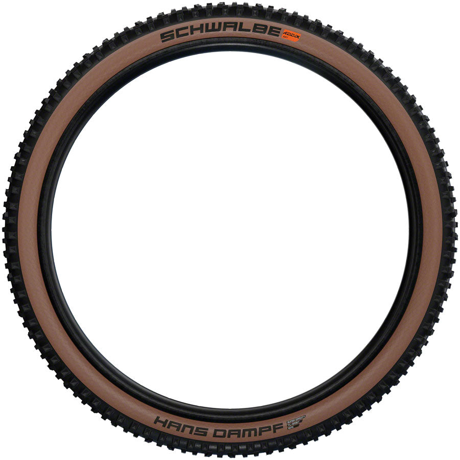 Schwalbe Hans Dampf Tire - 27.5 x 2.6 Tubeless Folding BLK/Bronze Evolution Line Super Trail Addix Soft