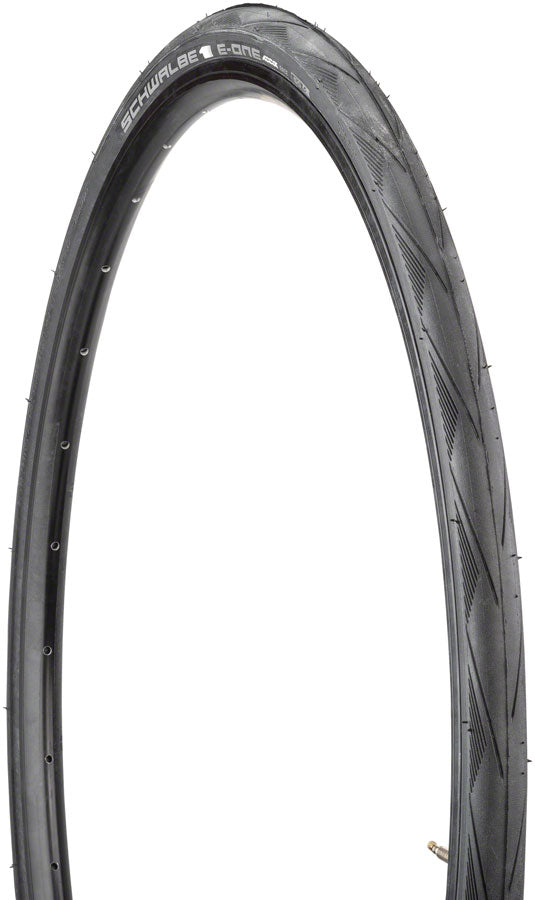 Schwalbe E-One Tire - 700 x 28 Clincher Folding BLK Evolution V-Guard Addix Race E50