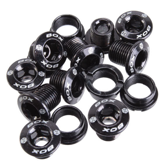 BOX Spiral Chainring Bolt Kit Black