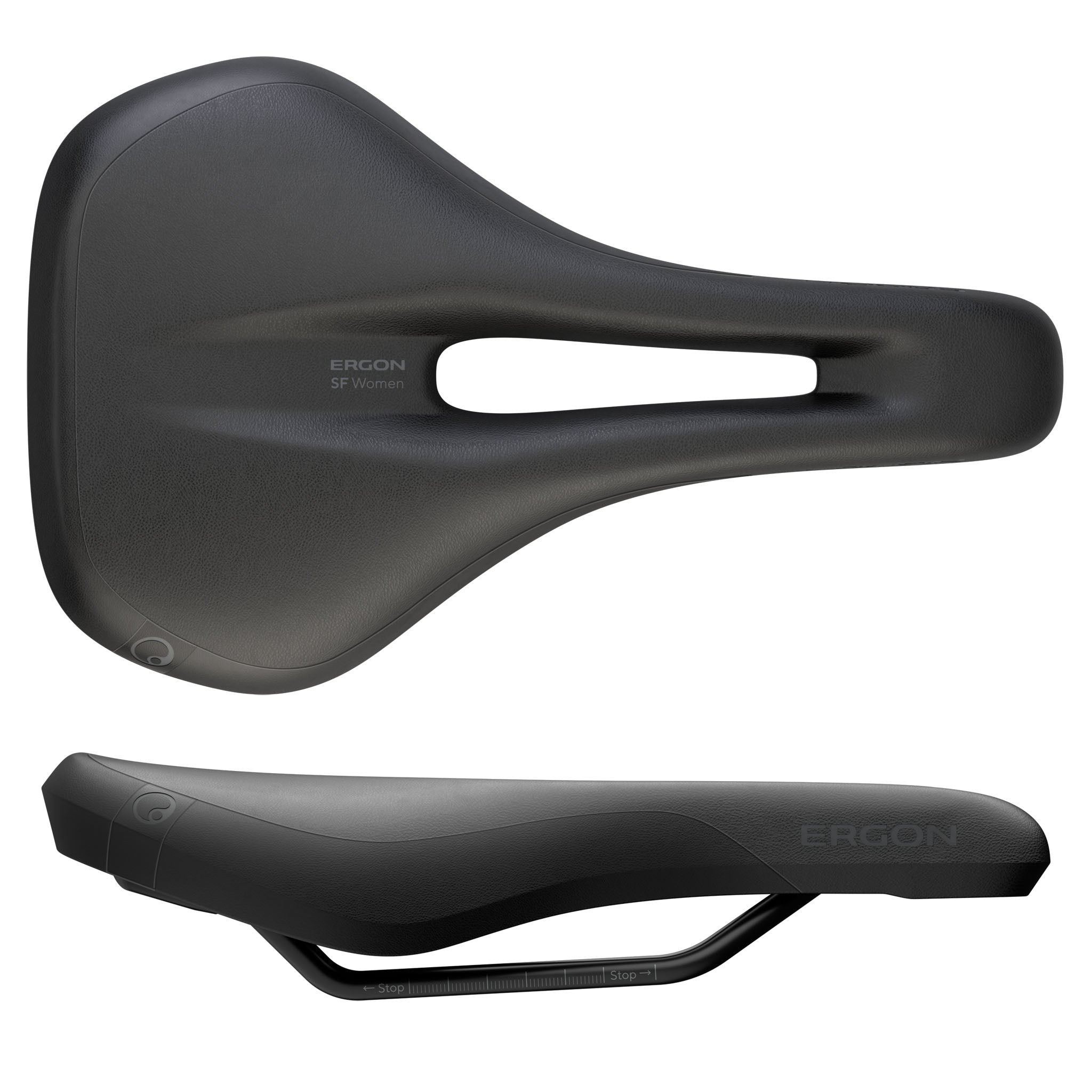 Ergon SF Saddle - Steel Black Womens Small/Medium